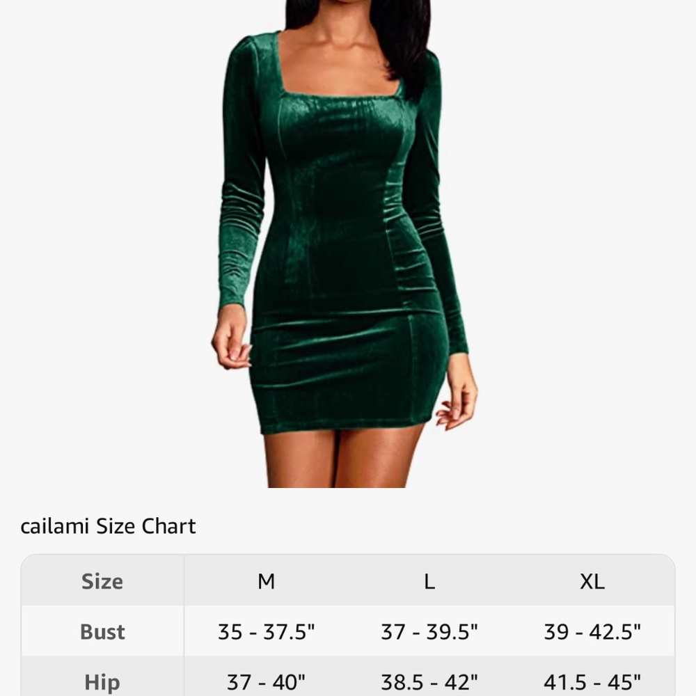 Green Velvet Dress